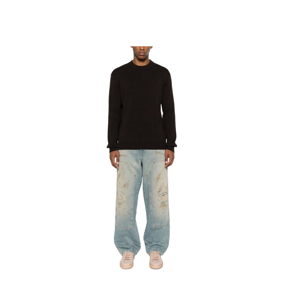 Destroyed Denim Cotton Jeans