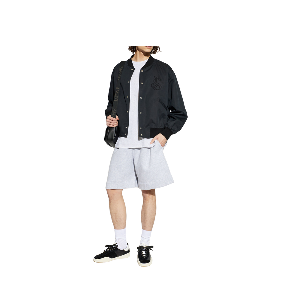 Logo Bomber Jacket - Black