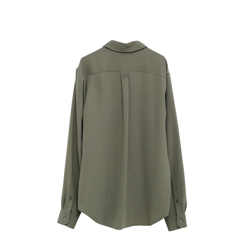 Shirt in Viscose Blend Green
