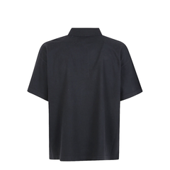 Black Oversized Polo Shirt