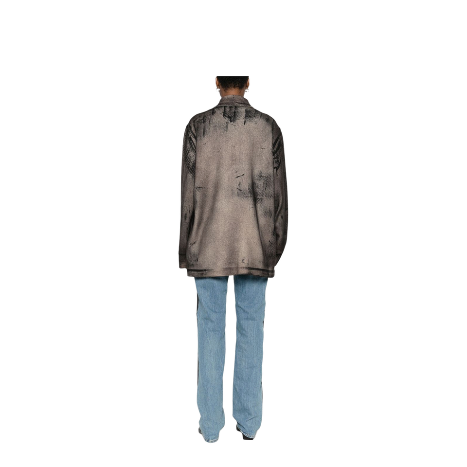 Wool And Cashmere Blend Shirt in Brown