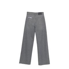 Button Fly Fastening Five Pockets Belt Loops