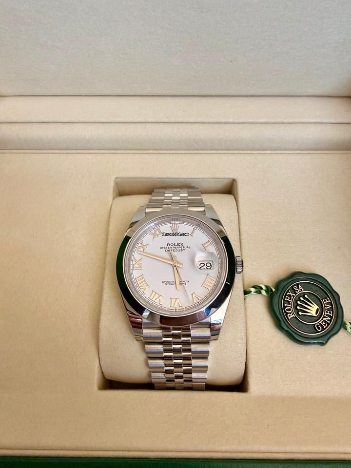 Rolex | Datejust | 126300-0016 | Steel | 41 x 48 mm | Steel | White | Automatic