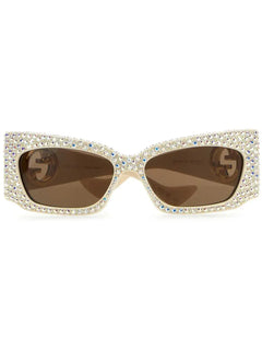 Double G rhinestone-embellished sunglasses