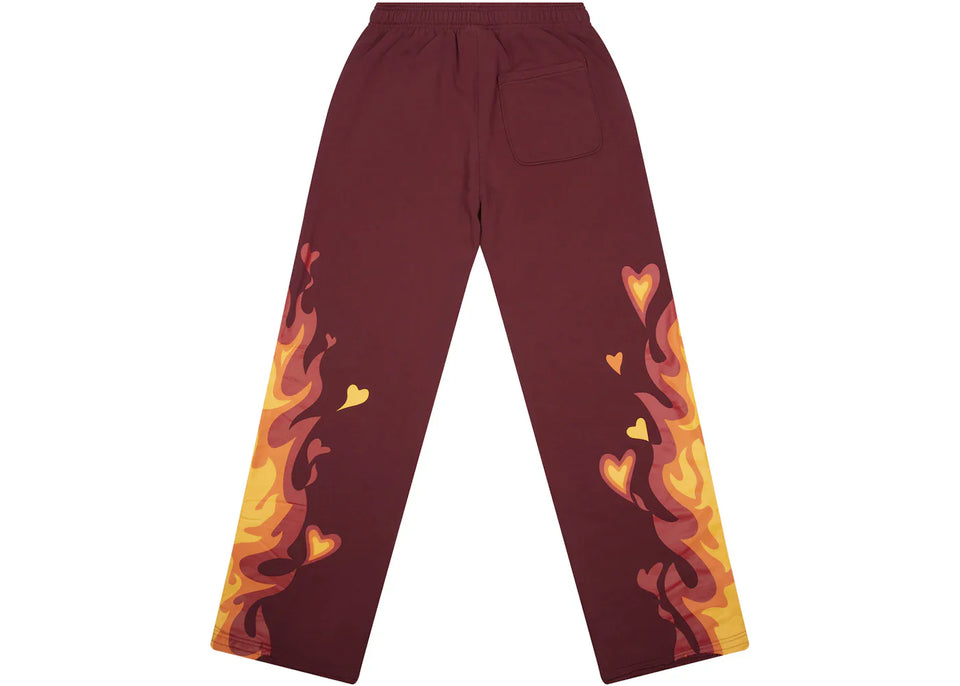 Drew House Fire Sweatpant Burgundy