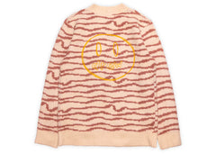 Drew House Sketch Mascot Squiggle Cardigan Ivory/Mauve