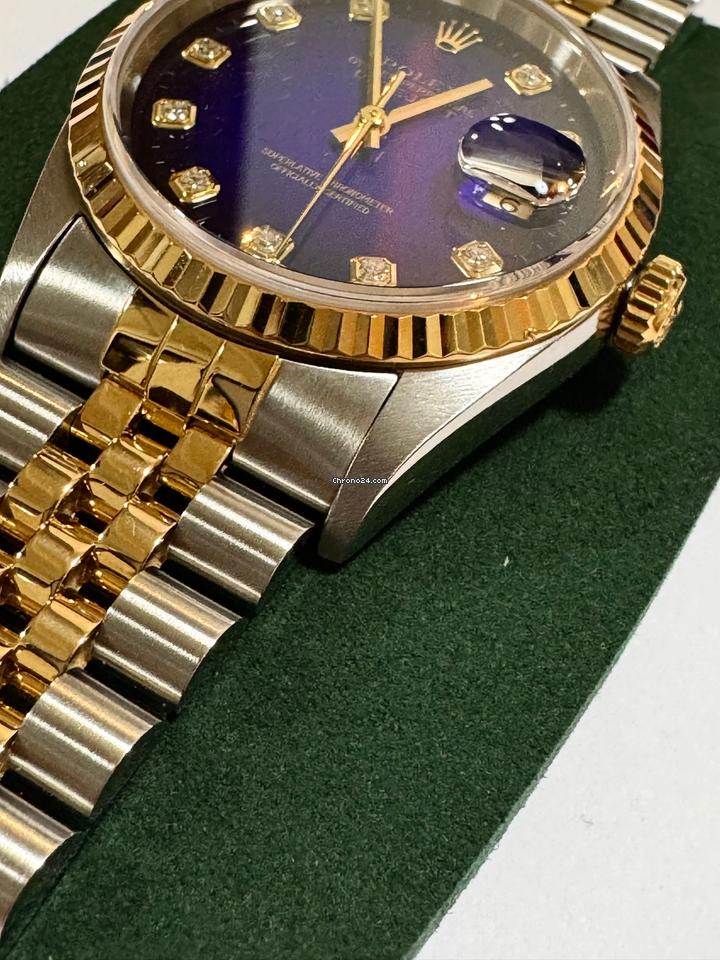 Rolex | Datejust | 16233 | Gold/Steel | 36 mm | Gold/Steel | Blue | Automatic