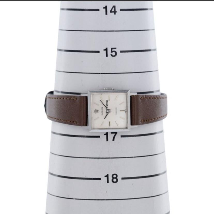 Rolex | Precision | 2611 | Steel | 20 mm | Leather | Silver | Manual winding