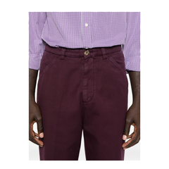 Cotton Trousers - Purple