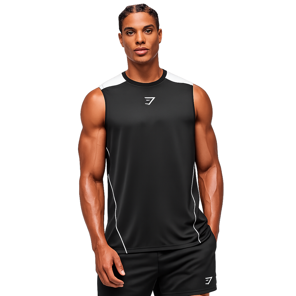 Gymshark Arrival Block Tank Black