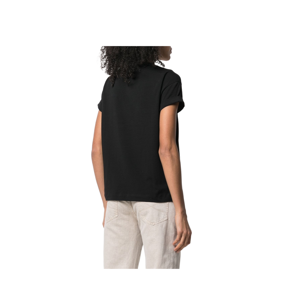 Monili-Detailed Cotton T-Shirt
