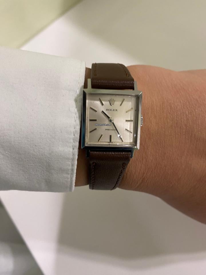 Rolex | Precision | 2611 | Steel | 20 mm | Leather | Silver | Manual winding