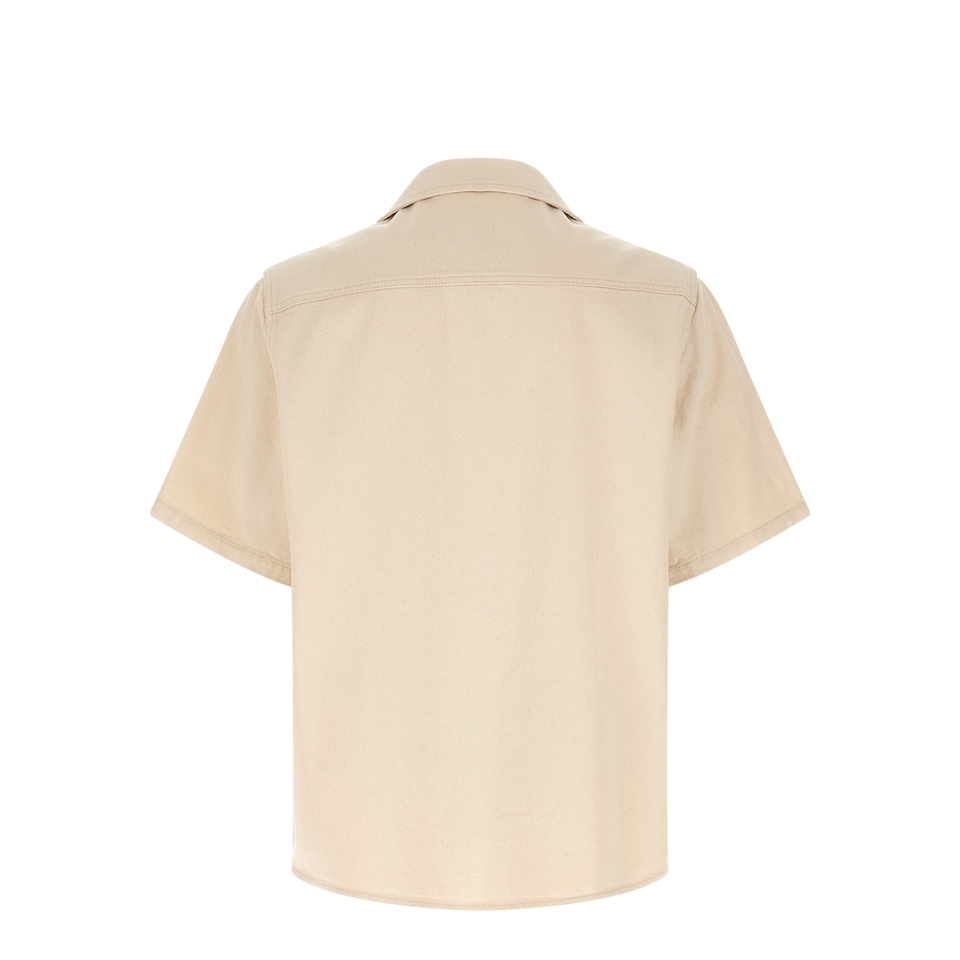 VGold Cotton Shirt - Beige