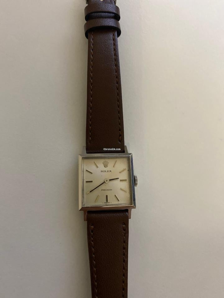 Rolex | Precision | 2611 | Steel | 20 mm | Leather | Silver | Manual winding