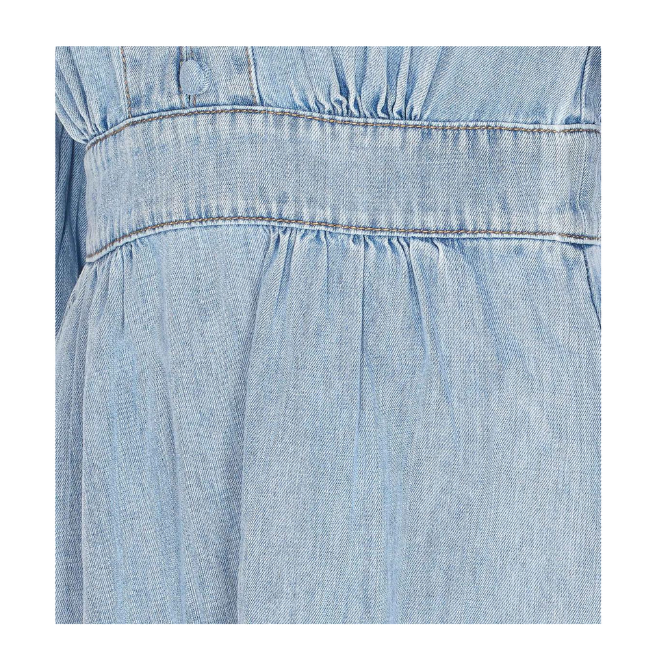 Denim Midi Dress - Blue