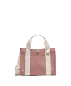 Lululemon Two-Tone Canvas Mini Tote Bag 4.5L Spiced Chai/Bone