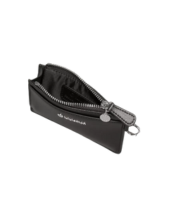 Lululemon Leather Alternative Card Case Black/Silver