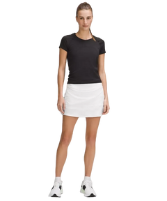 Lululemon Pace Rival Mid-Rise Skirt Long White