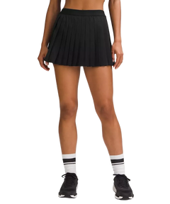 Lululemon High-Rise Pleated Tennis Skirt Black