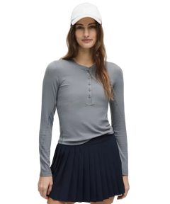 Lululemon Hold Tight Long-Sleeve Henley Solar Grey