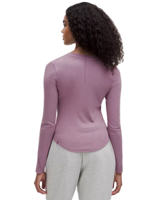 Lululemon Hold Tight Long-Sleeve Henley Lavender Lux