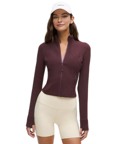 Lululemon Define Cropped Jacket Nulu Goodnight Plum