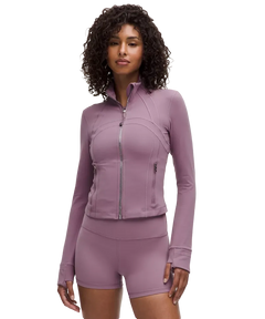 Lululemon Define Cropped Jacket Nulu Lavender Lux/Mirror Silver