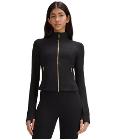 Lululemon Define Cropped Jacket Nulu Black/Gold