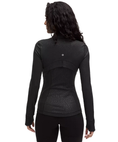 Lululemon Define Jacket Nulu Leopard Daisy Emboss Black