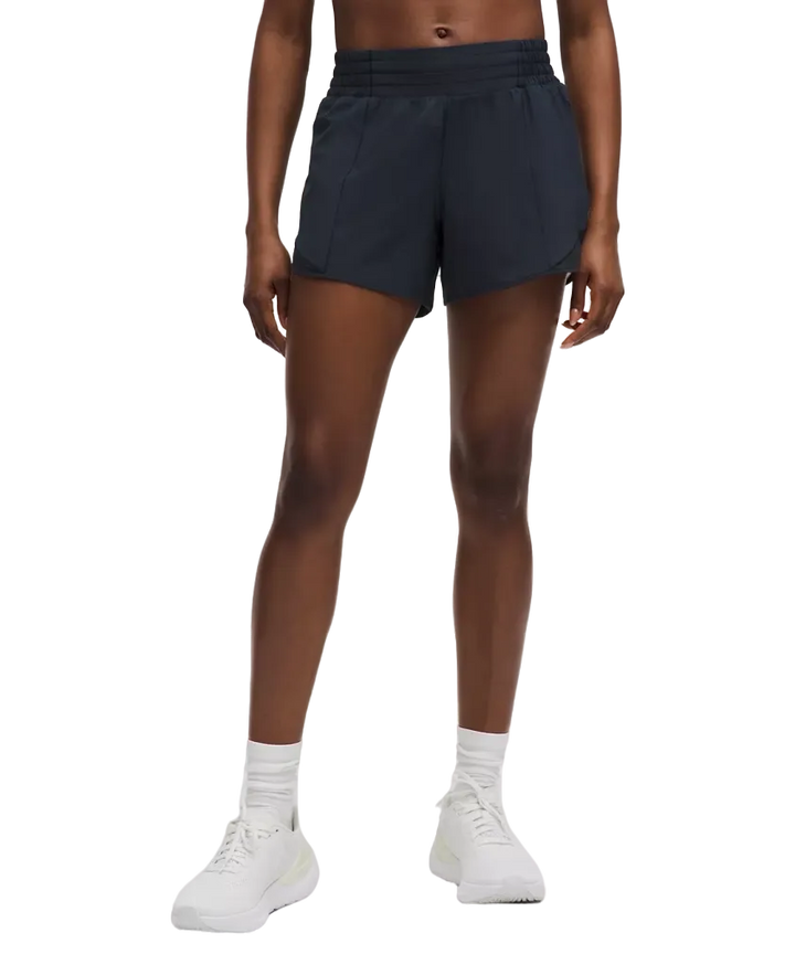 Lululemon Hotty Hot High-Rise Lined Shorts 4" True Navy