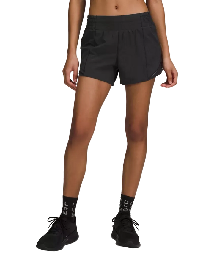 Lululemon Hotty Hot High-Rise Lined Shorts 4" Black