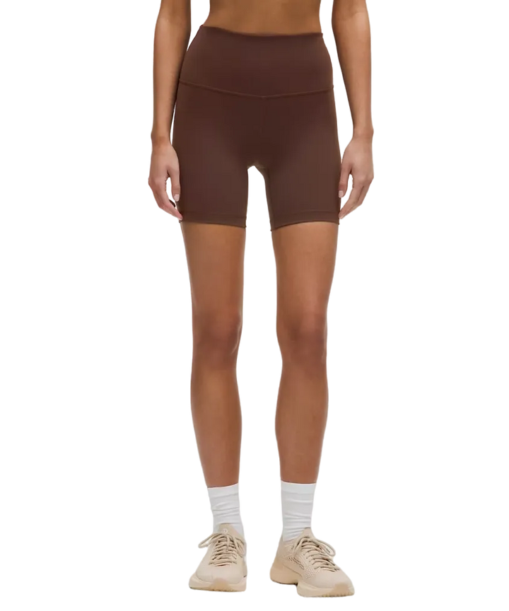 Lululemon Wunder Train High-Rise Shorts 6" Lava Cake