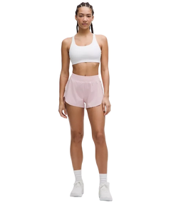 Lululemon Fast and Free High-Rise Classic-Fit Split Shorts 3" Pink Haze