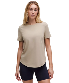 Lululemon Love Curved-Hem Crewneck T-Shirt Sheer Oak