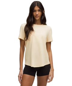 Lululemon Love Curved-Hem Crewneck T-Shirt Butter Cream