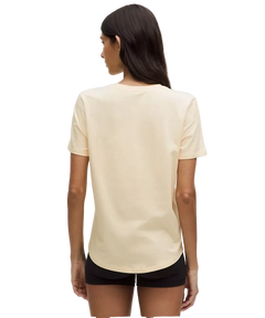 Lululemon Love Curved-Hem Crewneck T-Shirt Butter Cream