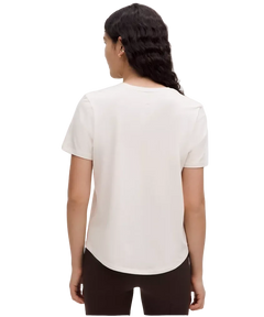 Lululemon Love Curved-Hem Crewneck T-Shirt Light Ivory