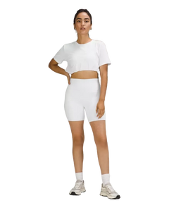 Lululemon Love Curved-Hem Crewneck T-Shirt White