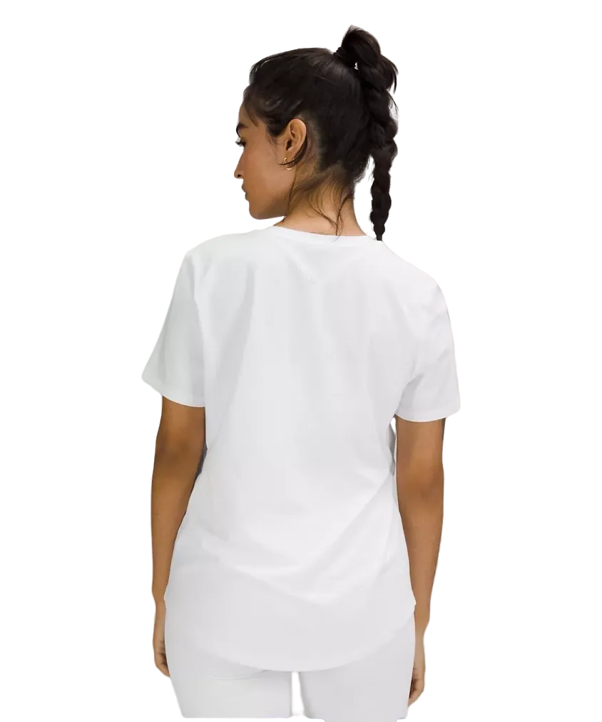 Lululemon Love Curved-Hem Crewneck T-Shirt White