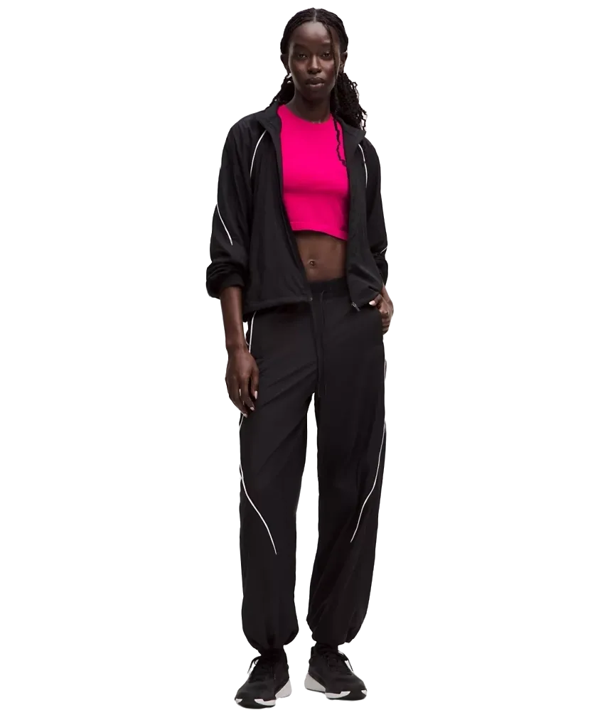 Lululemon Swiftly Tech Cropped Shorts-Sleeve Shirt 2.0 Passionate