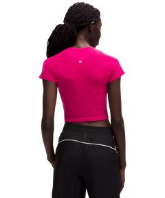 Lululemon Swiftly Tech Cropped Shorts-Sleeve Shirt 2.0 Passionate