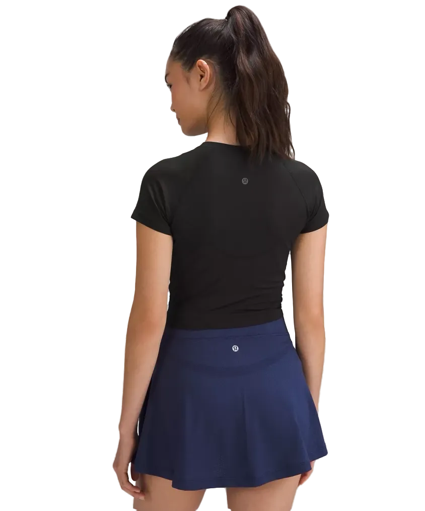 Lululemon Swiftly Tech Cropped Shorts-Sleeve Shirt 2.0 Black