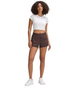 Lululemon Swiftly Tech Cropped Shorts-Sleeve Shirt 2.0 White