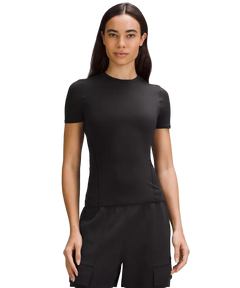 Lululemon Wundermost Ultra-Soft Nulu Hip-Length Crewneck Shirt Black