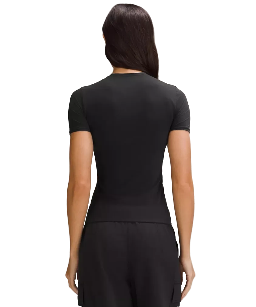 Lululemon Wundermost Ultra-Soft Nulu Hip-Length Crewneck Shirt Black