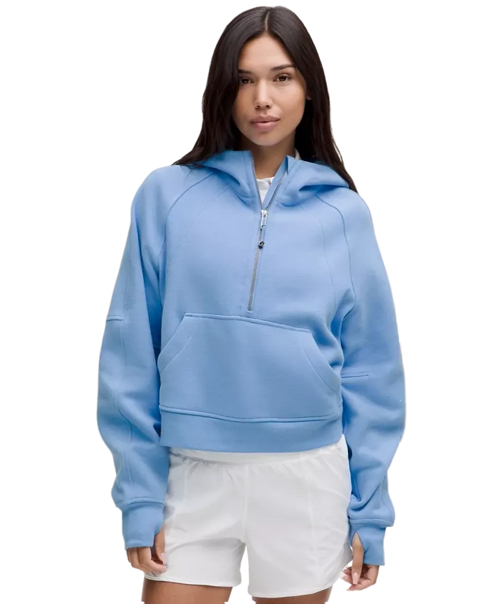 Lululemon Scuba Oversized Half-Zip Hoodie Aero Blue