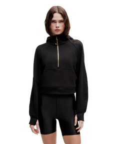 Lululemon Scuba Oversized Half-Zip Hoodie Black/Gold