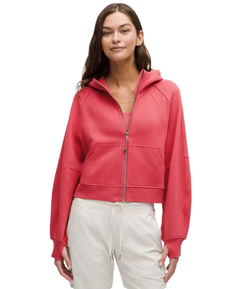 Lululemon Scuba Oversized Full-Zip Hoodie Desert Red