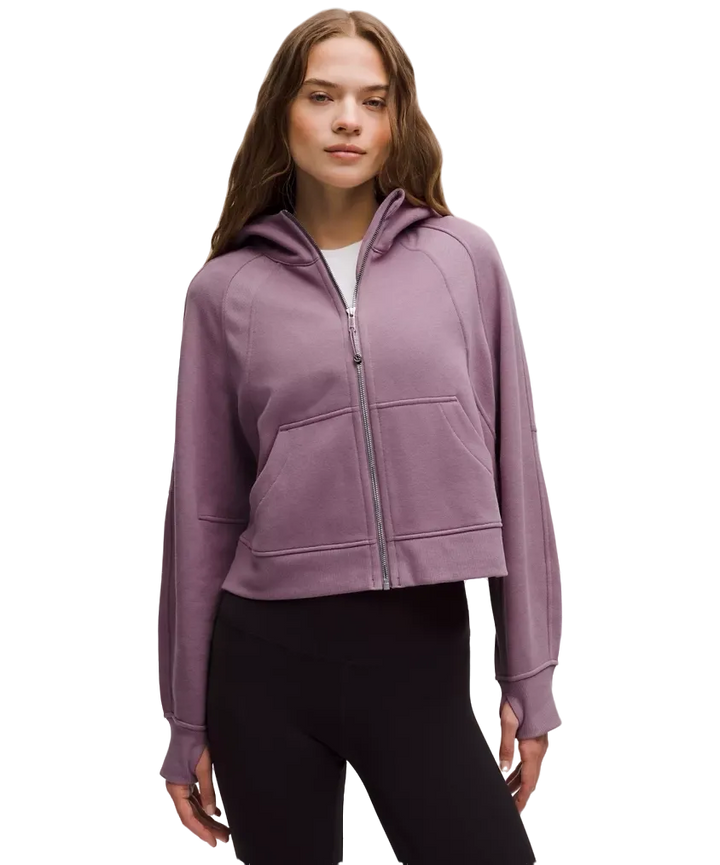 Lululemon Scuba Oversized Full-Zip Hoodie Lavender Lux/Mirror Silver