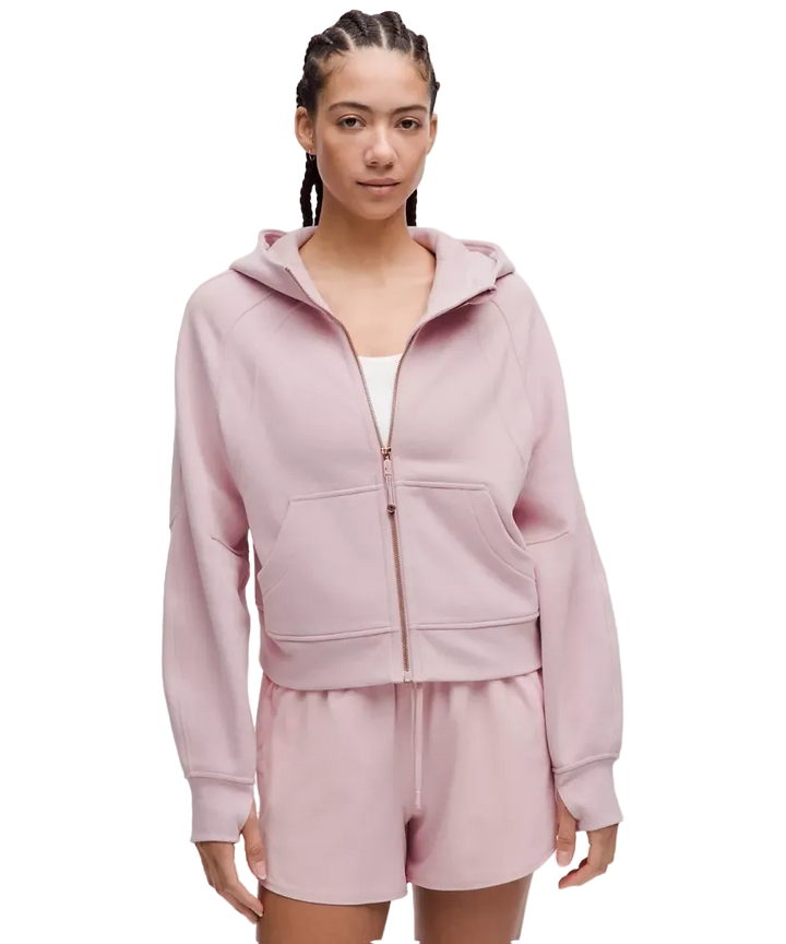 Lululemon Scuba Oversized Full-Zip Hoodie Pink Haze/Rose Gold